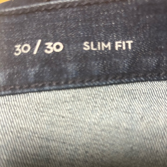 NWT Apt 9 Premier Flex Slim Fit Straight Men’s jeans Navy Rinse. size30/30 - Picture 6 of 8